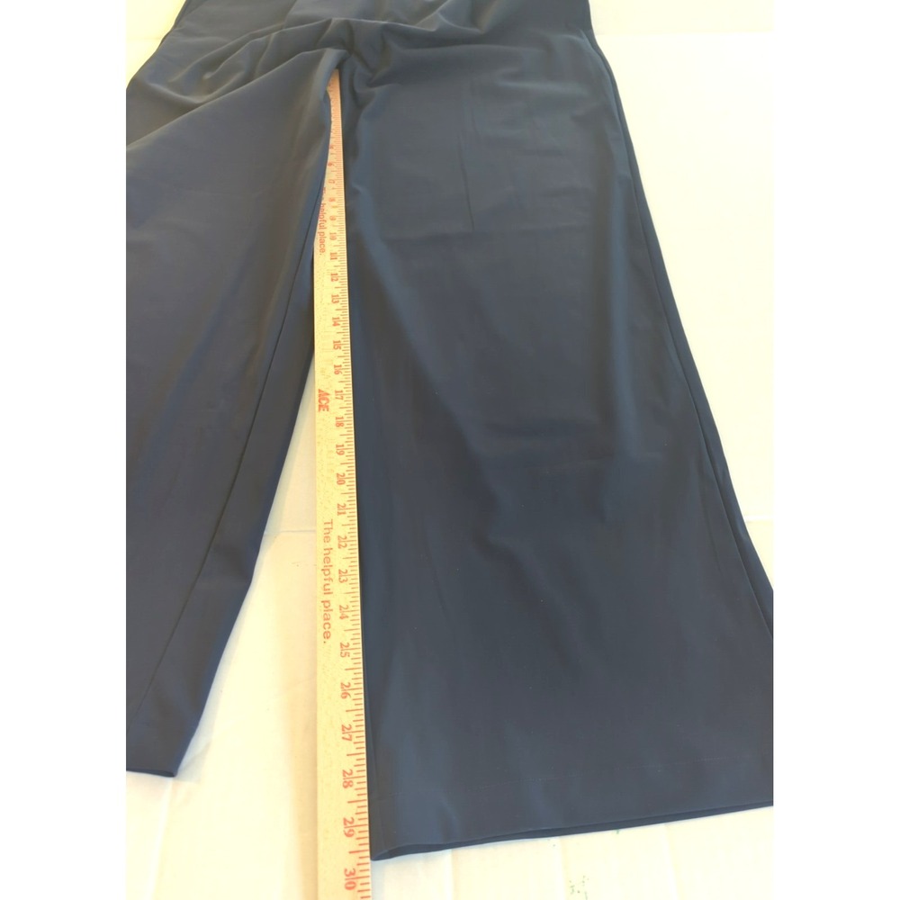 ATHLETA Pinnacle High Rise Wide Leg Trouser 6 Navy Loose  Extra Wide Fit Comfort - Picture 8 of 9
